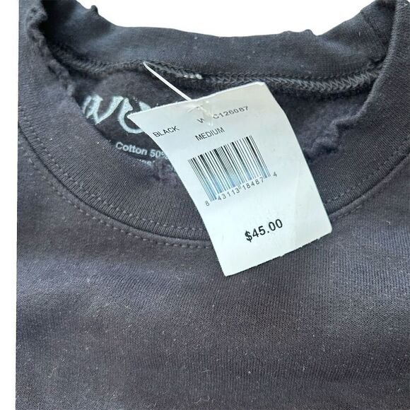 Wu-Tang Clan Crewneck Sweatshirt M‎ Black Graphic Print Unisex Pullover - Picture 5 of 5